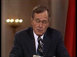 President George H.W. Bush and Soviet Union leader Mikhail Gorbachev held their final news conference of Summit News Clip