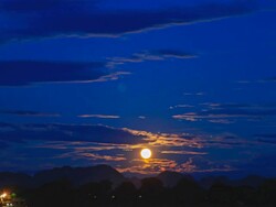Timelapse:Rising moon. Stock Footage