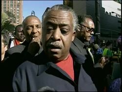 Marchers protesting immigration reforms, Al Sharpton s''bite News Clip