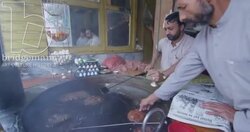 Kebab seller, Swat Valley Stock Footage