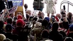 CLEAN : Trump doubles down despite campaign violence News Clip