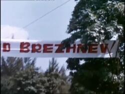 Soviet made propaganda film of Brezhnev's visit to Cuba Stock Footage