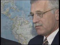 USA: CZECH REPUBLIC PRIME MINISTER VACLAV KLAUS BOSNIA SPEECH News Clip