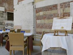 MS Shot of menu and restaurant table / Verona, Veneto, Italy Stock Footage