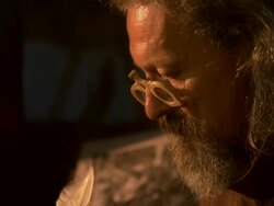 HD: Medieval Scribe Writing A Book Stock Footage