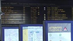 CLEAN : Major disruptions in France as rail workers strike News Clip