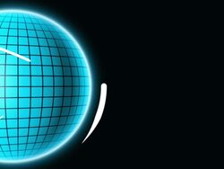 Technology Sphere Blue Stock Footage