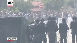 Israeli police clashed with hundreds of Palestinian protesters in Shuafat on Friday, after the funeral of an Arab teenager who Palestinians say was killed by Israeli extremists. (July 4) News Clip