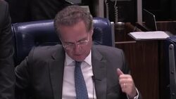 CLEAN : Petrobras probe: Images of Senate President Renan Calheiros News Clip