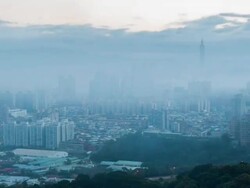 Time lapse _City of Taipei overnight Stock Footage