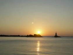Sunrise of Ahtopol bay Stock Footage