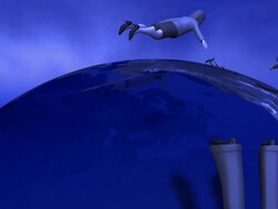 (Loop) People Flying Stock Footage