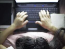 Laptop User Lifestyle Stock Footage