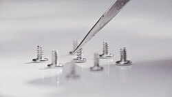 Picking a screw. Stock Footage