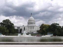 WS View of United States Capitol Building / Washington, DC, USA Stock Footage