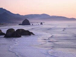 HD Oregon coast sunset Stock Footage