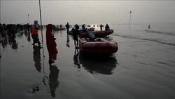 CLEAN : Hindu devotees flock to Gangasagur News Clip