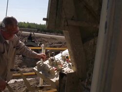 Farmers Hire Drilling Crew To Search For Water To Irrigate Crops Stock Footage