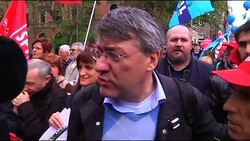 Labour unions gather for march on pension system overhaul News Clip