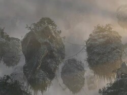 Floating Islands Stock Footage