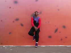 MS Shot of young man dancing in urban area / Minneapolis, Minnesota, United States Stock Footage