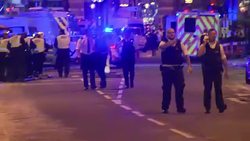 Emergency services responding to the terror attack on London Bridge News Clip