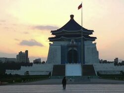 CKS Memorial Hall at  dawn Stock Footage