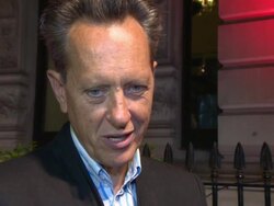 INTERVIEW - Richard E Grant on the British film industry, comparing it to TV, on his career at BFI's Luminous Gala at 8 Northumberland Avenue on October 8, 2013 in London, England. Stock Footage