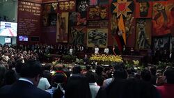 CLEAN : Ecuador: Correa presents his annual report News Clip