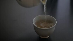 Pouring tea, Slow motion Stock Footage