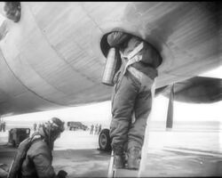 MIGHTY US BOMBERS LEAVE FOR HOME News Clip