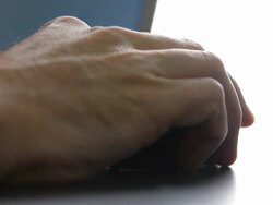 Browsing with the Mouse. Stock Footage