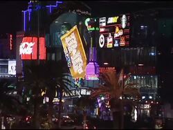 Lights And Signs On The Las Vegas Strip Stock Footage