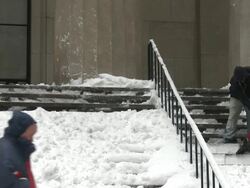 NYC Snow Clean-up Stock Footage