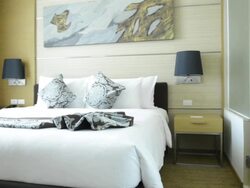 Luxury hotel room Stock Footage