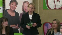 Natalie Bennett launching Green Party Youth Manifesto - General Election 2015 News Clip