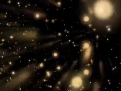 Flying particles Stock Footage