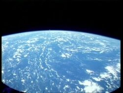 WA Earth view, STS 51-A, from space Stock Footage