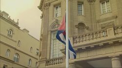Flag at Cuban Embassy in DC Lowered for Castro Instructional Video