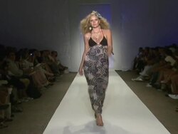 Syla - Runway - MBFW Miami Swim Stock Footage