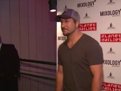 Joey Fatone at Joey Fatone And Kym Johnson Host After Party For Premiere Of Dancing With The Stars At Mixology 101 on 9/24/12 in Los Angeles, CA. Stock Footage