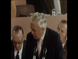 SYND 28 11 74 WILSON ADDRESSES LABOUR PARTY CONFERENCE News Clip