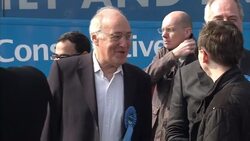 Michael Howard with Tory supporters in Thanet News Clip