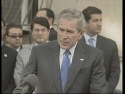 WRAP Bush, Karzai presser at Presidential Palace, adds bite News Clip