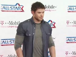 Kellan Lutz at the T-Mobile Magenta Carpet At The 2011 NBA All-Star Game at Los Angeles CA. (Footage by WireImage Video/GettyImages) Stock Footage