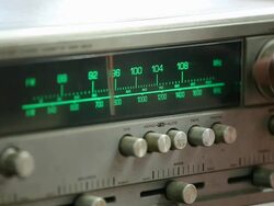 Tuning into Radio station Stock Footage