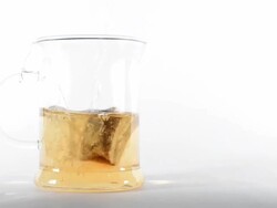 Filling with tea Stock Footage