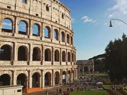 The Coliseum of Rome Stock Footage