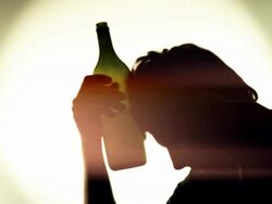 HD: Drunk Man With Bottle Stock Footage