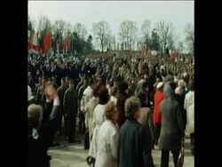 SYND 26 4 75 EAST BERLIN COMMUNIST RALLY News Clip
